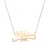 Import Fashion Solid Gold Chain Necklace 18K Pure Diamond Custom Name Jewelry Necklace from China