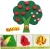 Import Felt Cloth Children Educational Toy Durable Digital Cognitive Child Education Supplies Apple Tree Toys Kids Gifts from China