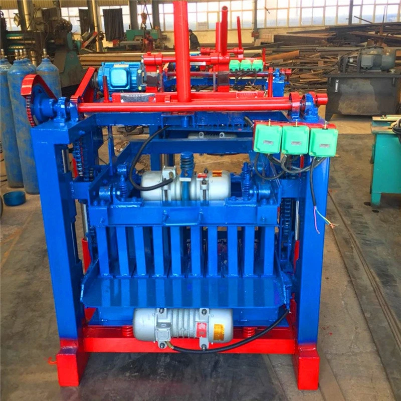 Fixed cement concrete brick making machine for making various hollow blocks