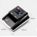 FJ-306 TFT  screen CE RoHS  Mixed banknote detector Multi Currency Professional EURO USD Detector money detector machine