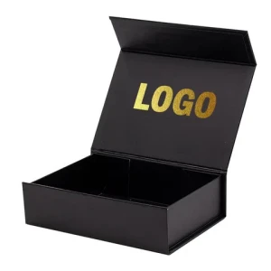 Flat Floding Magnetic Decorative Gift Box luxury packaging folding paper rigid box Custom logo Magnet ribbon Paper box