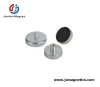 Flat Pot Magnets of Hard Ferrite with Internal Thread Strong Ferrite Pot Magnet for Sale