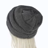 Flooply Men Beanie Custom Logo Plain Unisex Winter Slouch Crocheted Knitting Beanie Hats