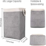 Folding Drawstring Square Shape Collapsible Bag Dirty Clothes Basket Laundry Basket Fabric Basket Bag Clothes Storage Hamper