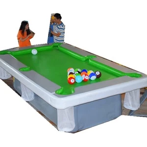 Folding pop up DWF flat inflatable billiard table, Cheap lightweight snooker table equipment with accessories on sale