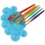 Import Free sample colorful nylon hair artist paint brush set from China