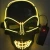 Import Free Sample Masquerade Carnival Dj Cosplay Scary Rave Horror Glow Neon Light Up Flashing Led El Wire Halloween Party Mask from China