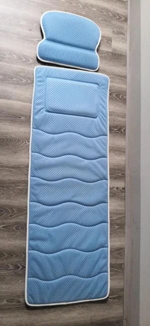 full body bath tub pillow, 3D bath mat mattress pad , non- slip spa breathable 3D mesh layers
