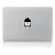 Import Funny Laptop Sticker, for macbook air black custom vinyl sticker from China