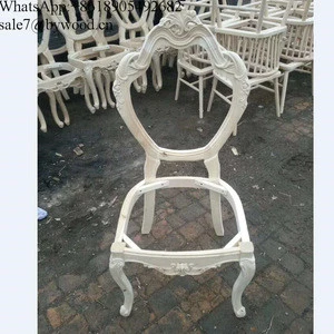 furniture frame carving wood Chair Frame unfinished wood chair frames wooden dining chair with the french style