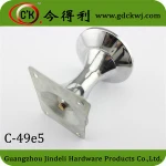 Furniture hardware accessories stainless steel leg to table/ chromed metal box feet