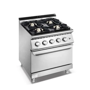 Furnotel Commercial 700 Series 4 Burner Gas Range With Oven