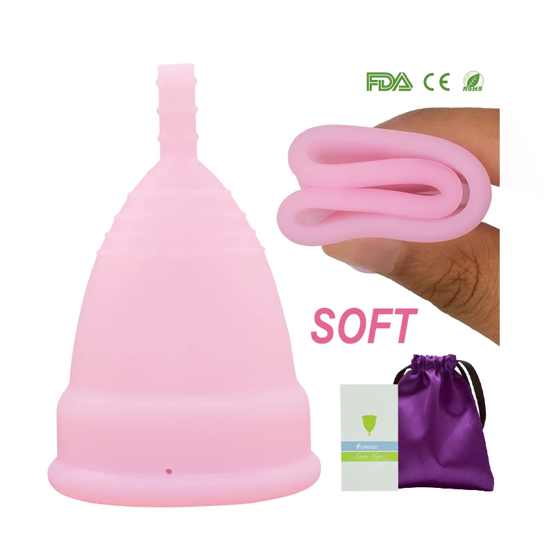 Furuize menstrual cup 100% medical silicone Wholesale Hygiene Feminine menstrual Cup