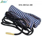 G14:.338 Cal .340,premium gun Bore Snake,Bore Cleaner,barrel cleaning kit with brass brush for pistol rifle gun and shotgun