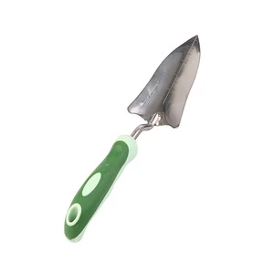 GA40048 stainless steel head with plastic handle transplanter garden tools stainless steel spades and forks