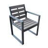 Garden Aluminum WPC Patio Chairs Outdoor Composite Furniture
