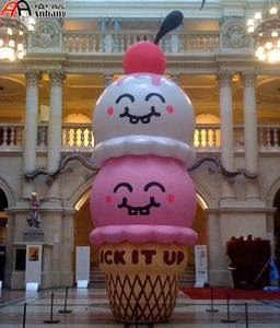 Giant Inflatable Scooping Ice Cream for Advertising Decoration/ Inflatable Tripe-scoop Ice Cream Cone