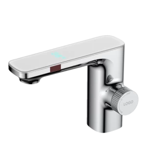 Gibo smart bathroom brass sensor basin tap touchless faucet glass vanity lab faucet tap