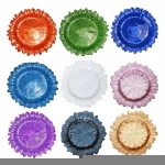 Glass plate charger plates dinner plate wedding glass High Quality Glass material Accept customization