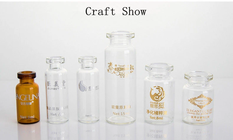 Glass Vial Bottle With Butyl Rubber And Flip Top Cap Factory Wholesale For Liquid Customized Style