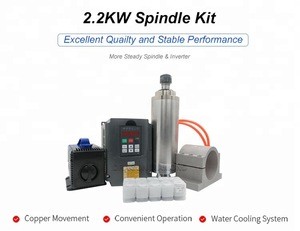 Good Quality 2.2 Kw Water Cooled Woodworking Machine Tool Spindle Motor Set With Vacuum Pump For Sale