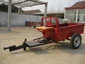 good quality and hot sale trailer for walking tractor, farm trailer for mini tractor