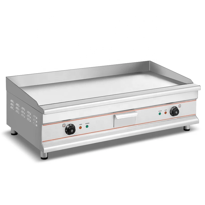 Good quality Low-power 660mm  flat plate commercial Electric BBQ Grill Griddle