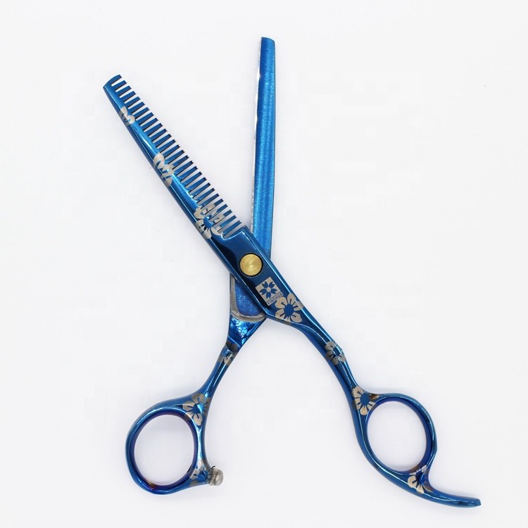 Hairdressing Tool Stainless Steel Hair Salon Scissors Regular Hair Cutting + Thinning Shears Set
