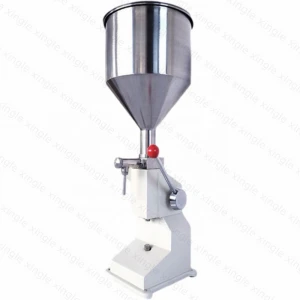 Hand-operated cosmetics lotion paste oil manual liquid filling and sealing machine liquid filler
