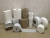 Import Hand paper towel rolls tissue papers in rolls 8" white hardwound kitchen paper from China