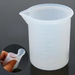 Handmade Craft tools 100ml silicone measuring cup for epoxy resin Silicone Measuring Cup Washable & Reusable