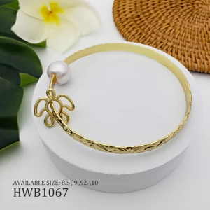 hawaiian bracelet hawaiian jewelry wholesale 14k gold plated turtle charm pearl bracelet accessories