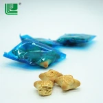Healthy delicious center filled bear shape milk biscuit