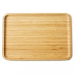 Healthy Rectangle Square Simple Design Restaurant Hotel Dessert Buffet Sushi tray bamboo wood serving dinner plate set
