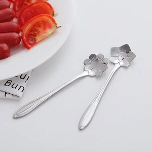 Heart Shape Smooth Line Metal Spoon for Drinking Tea Coffee Soup
