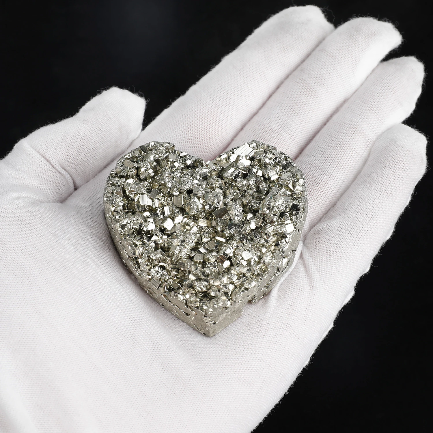 Heart Stone Pyrite Raw Material Healing Rock Mineral For Collection/DIY Decor