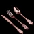 Import Heavy Duty Bulk Disposable Flatware Elegant Gold Plastic Cutlery For Catering Events from China