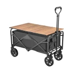 Heavy Duty Portable Folding Wagon & Collapsible Aluminum Alloy Table Combo
