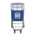 heavy duty safety grocery supermarket rolling plastic shopping trolley cart with 4 wheels