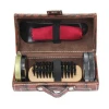 Heavy Duty Shoe Care Kit in cylinder-shaped case customized shoe polish set best gift