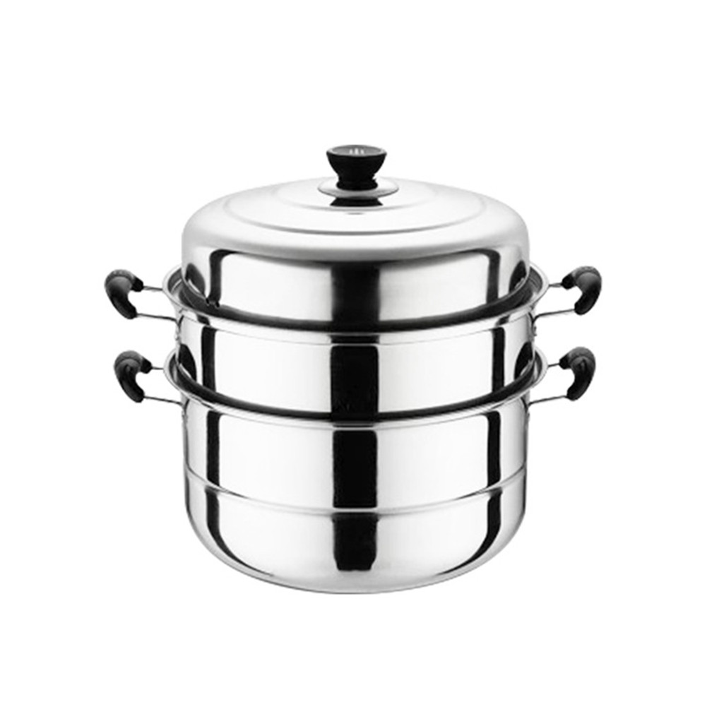 Buy Heavy Duty Stainless Steel Steamer Pot Set Stack And Steam Pot Set ...