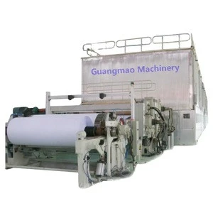 henan machinery news waste paper recycle plant production line,a4 paper printing paper jumbo roll making machinery price