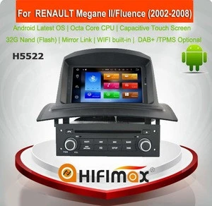 Hifimax Android 8.0 Car Video For Renault Megane 2/ Fluence (2002-2008) Car Multimedia Audio GPS Navigation With Bluetooth Wifi