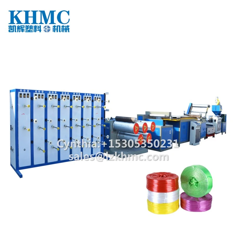 High Capacity Recycled Plastic Plastic Straw Rope Bundling Extruder PP PE packing thread making machine