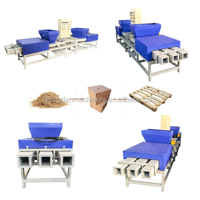 High efficiency hydraulic wood block machine wood chips block making machine