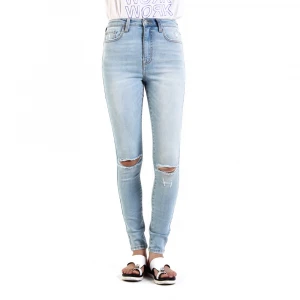 High end customized skinny jeans jeans Jeans designer wholesales authentic broken hole fancy locomotive