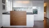 High gloss white germany modern kitchen supplier with island