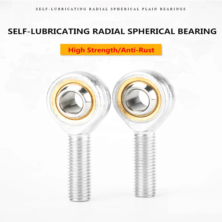 High precision metric male thread ball joint SA-T/K self-lubricating end bearing