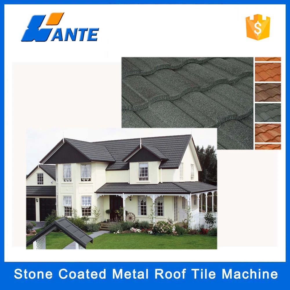 High quality aluminum zinc plate colorful stone coated metal roofing tile machinery, China roof wall roll forming machine