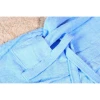 High Quality blue Hotel towel Cloth Bathrobe for Men and Women long Bathrobe set 100% cotton